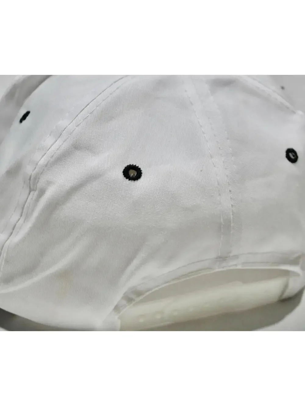 Vintage Radio Luso Americana New Jersey Military Black White Snapback